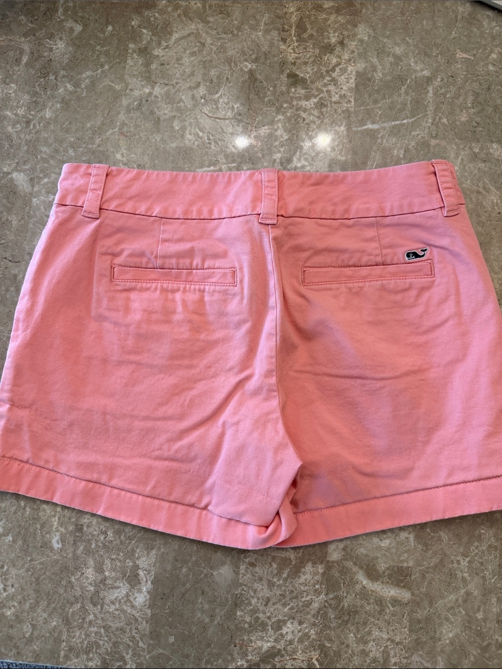 Vineyard Vines Coral Pink Cotton Chino Shorts - Women's GUC NO STAINS